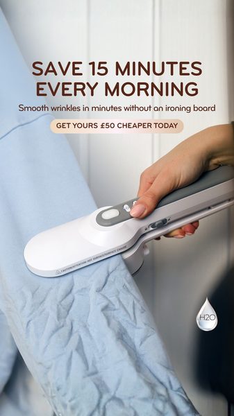 Handheld iron static ad
